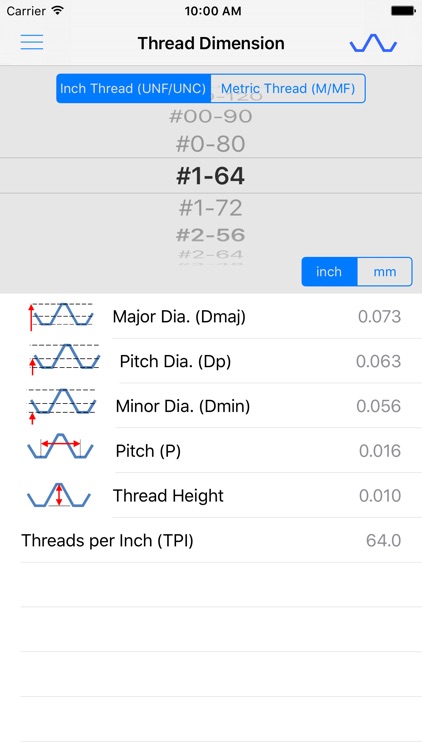 ThreadKing, Ultimate Reference and Calculator for Threads, Drills, Taps screenshot-4