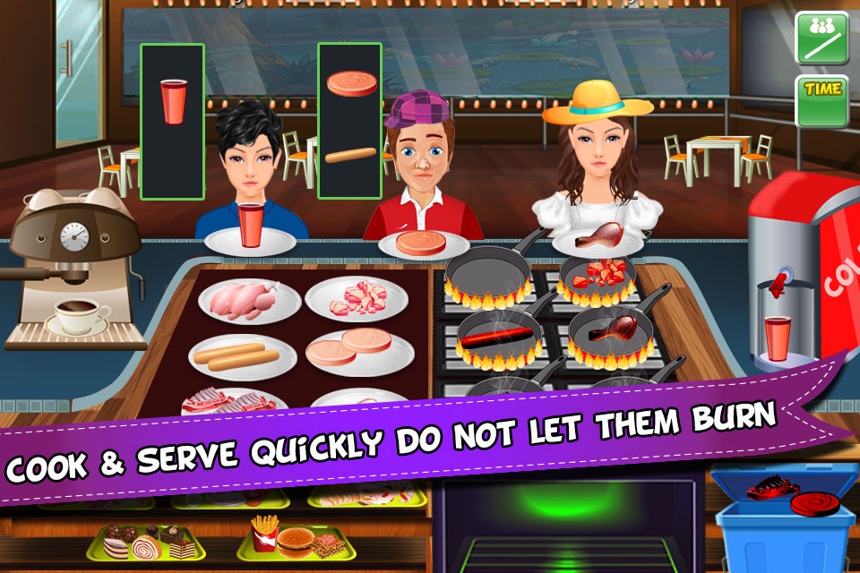 Crazy Chef Kitchen Fever Cooking Games screenshot 3