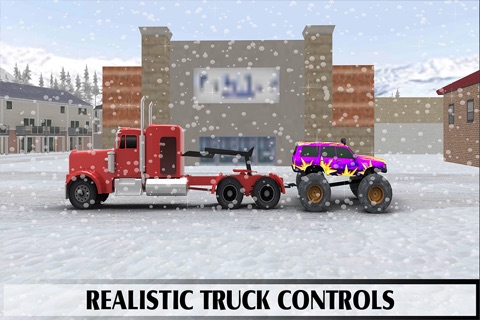 Offroad Snow Tow Truck Driver – Modern Cars & Heavy Vehicle Puller screenshot 2