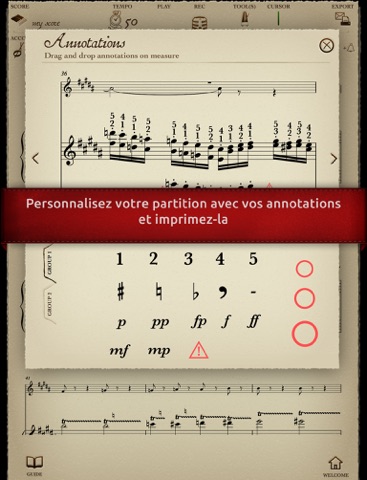 Play Beethoven – Concerto n°5, 2ème mouvement (partition interactive pour piano) screenshot 4