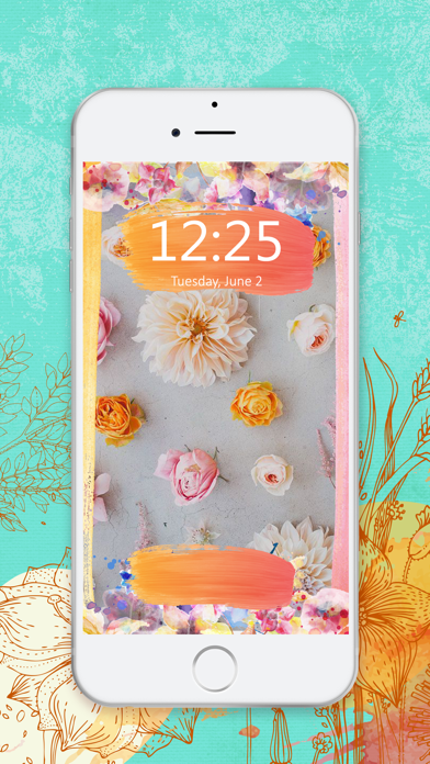 How to cancel & delete HD Floral Wallpaper - Cool Lockscreen Backgrounds and Blooming Flower Themes for iPhone from iphone & ipad 1