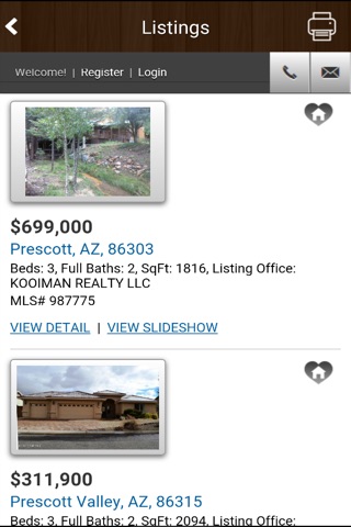 Kooiman Realty - Prescott Valley Homes for Sale, Real Estate, Land & Foreclosures screenshot 2