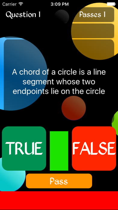 How to cancel & delete True or False - Circles from iphone & ipad 2