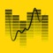 ••• Real-time analyzer - RESOLUTION 1/2 Octave •••