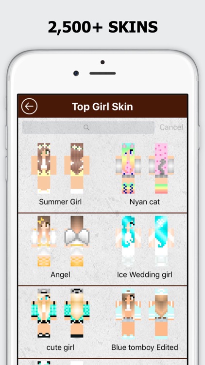 Girl Skins for Minecraft PE & PC - Free Girls Skin for MCPE screenshot-3