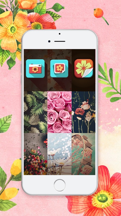 HD Floral Wallpaper - Cool Lockscreen Backgrounds and Blooming Flower Themes for iPhone screenshot-4