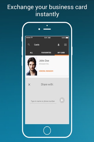 Bric - scan,store,exchange & manage business cards from mobile screenshot 2