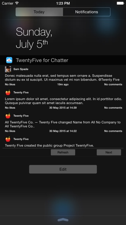 TwentyFive for Chatter screenshot-3