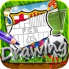 Drawing Desk Football Team Logo : Draw and Paint Coloring Book Edition