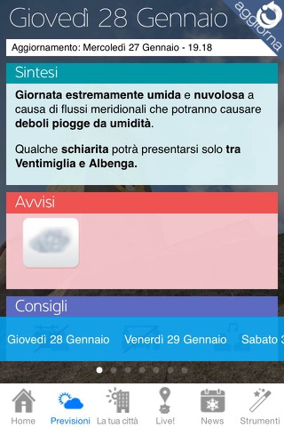 Meteolanterna previsioni meteo per Genova e la Liguria screenshot 2