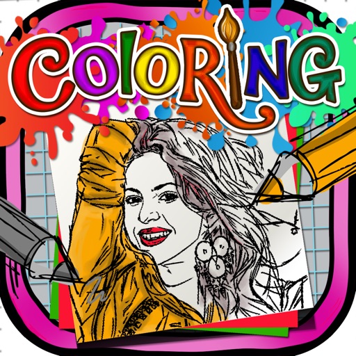 Coloring Book : Paint & Draw on Celebrity Cartoon for Pro icon