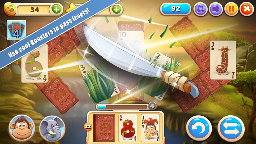 solitaire safari card game online game hack and cheat