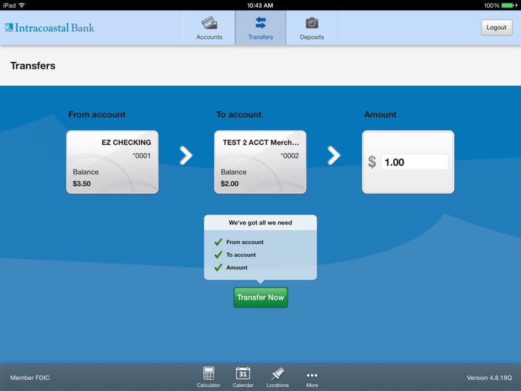 Intracoastal Bank for iPad screenshot-3