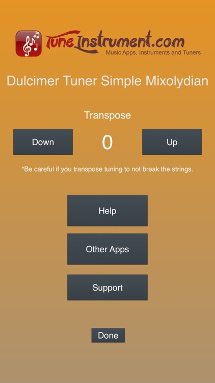 Dulcimer Tuner Simple Mixolydian screenshot-3