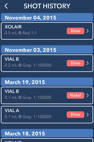 Visionary Allergy Tracker screenshot 2