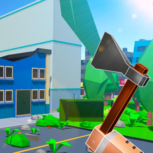 Pixel City Survival Simulator 3D