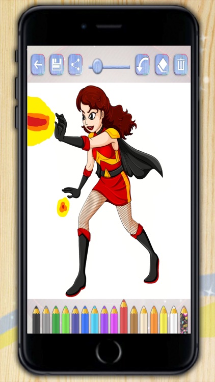 Superheroes coloring book. Paint heroes and heroines who save the world screenshot-4