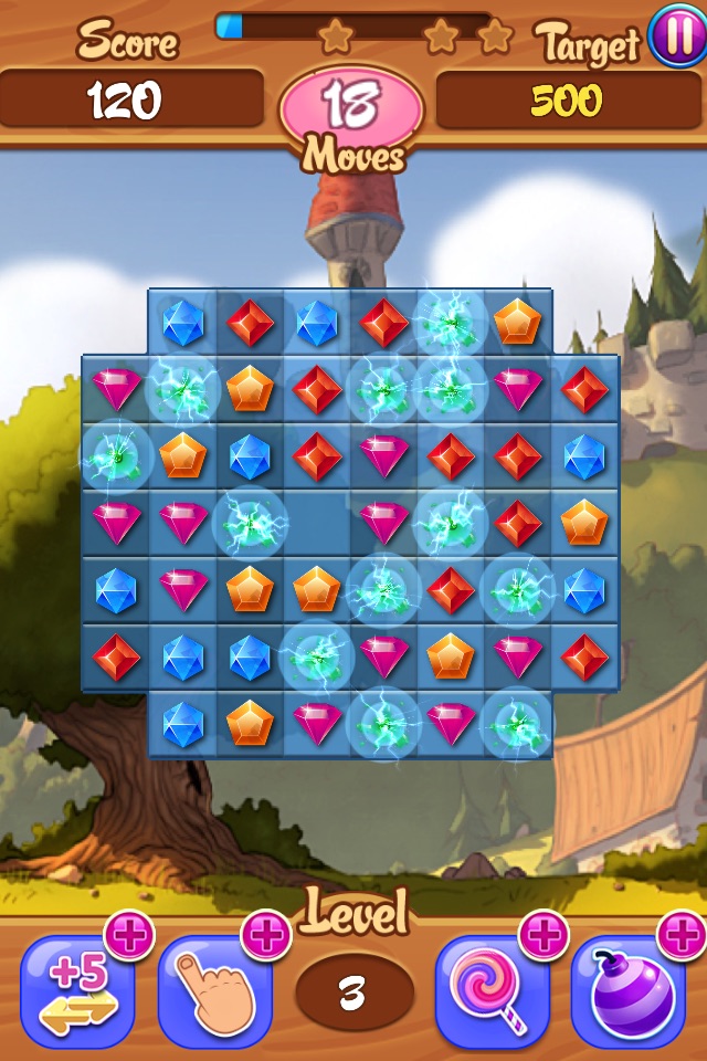 Pirates Treasure - Match 3 Puzzle Jewel Quest HD screenshot 2