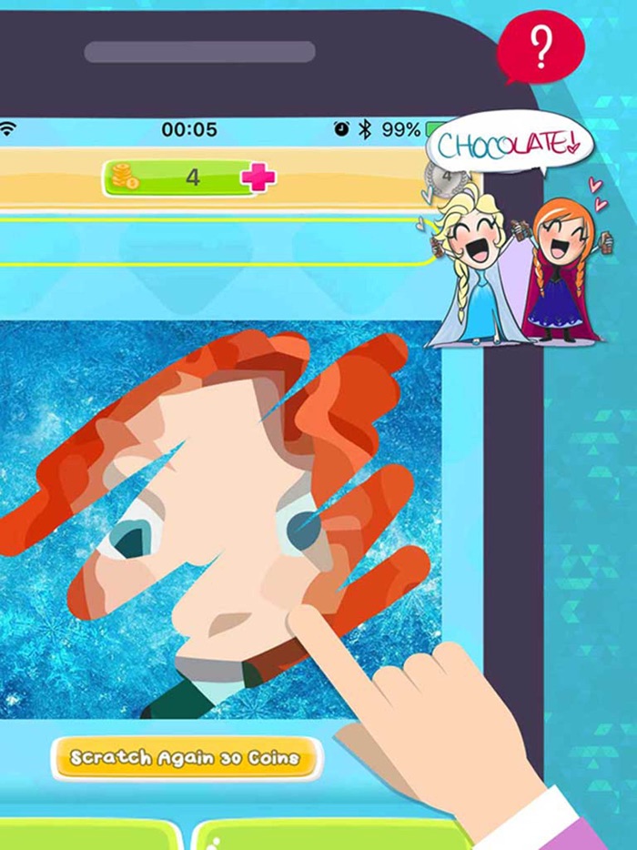 Junior Quiz  Scratch Guess Snow Blur for Movie TV Cartoon Character