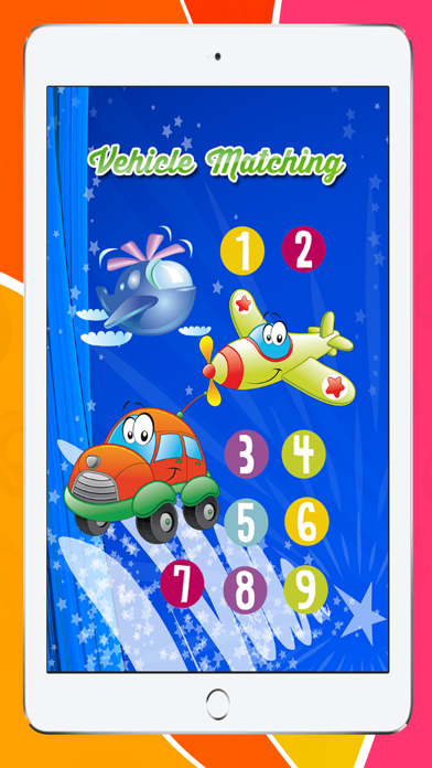 How to cancel & delete Matching Vehicle Cards Game for Kindergarten Free from iphone & ipad 1