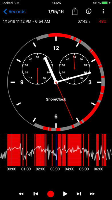 SnoreClock - Do you snore? Screenshot 1