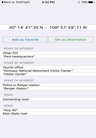 Dinosaur National Monument - GPS Map Navigator screenshot 2