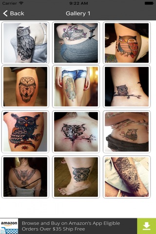 Owl Tattoos screenshot 2