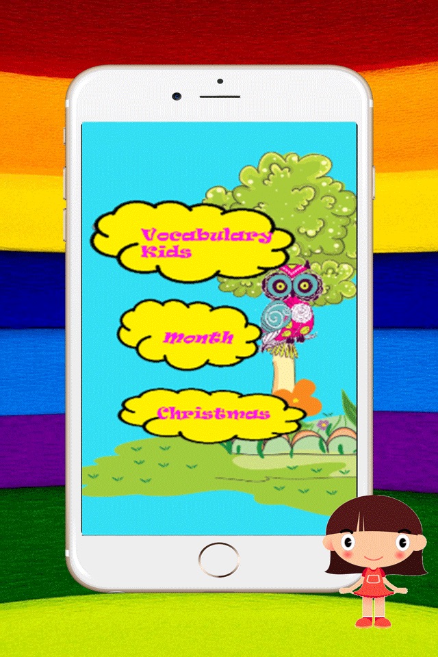 Learn English Vocabulary Month And Christmas : Game Education For Kids Free!! screenshot 4
