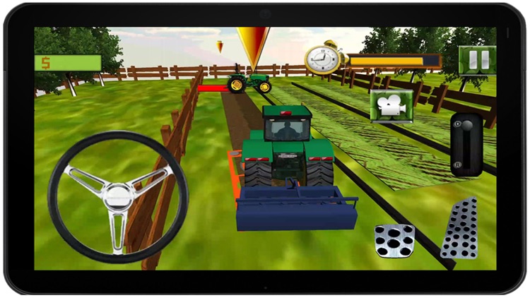 Real Corn Farming Tractor trolley Simulator 3d 2016 – free crazy farmer Harvester cultivator pro driving village sim screenshot-4