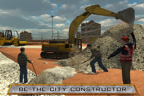 City Construction Road Builder Simulator 3D - Heavy Duty Excavator Cranes Simulation screenshot 4