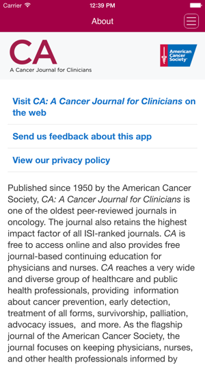 CA: A Cancer Journal for Clinicians(圖2)-速報App