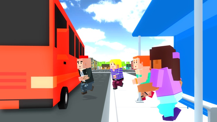 Blocky High School Bus Driver screenshot-4