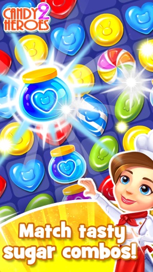 Candy Heroes 2 - Match kendall sugar and swipe cookie to hit(圖1)-速報App