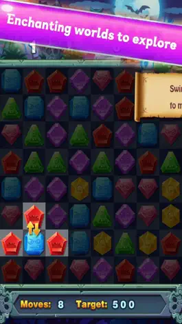 Game screenshot Zombie Attack Jewels Magic - Puzzle Gems apk