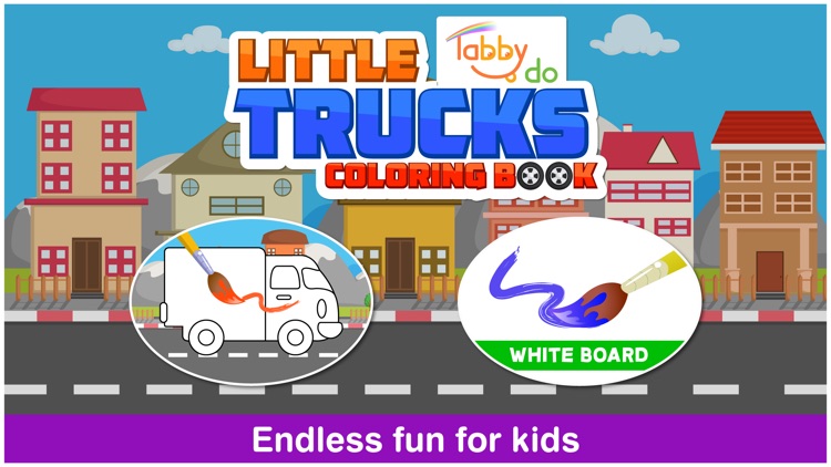 Little Trucks Colorbook Free by Tabbydo : Vehicles coloring app for kids & preschoolers