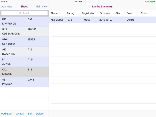 Sheep Pedigree Database(圖5)-速報App