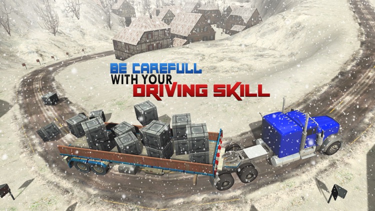 Off-Road Snow Hill Truck 3D - 18 Wheeler Transporter Trailer Simulation