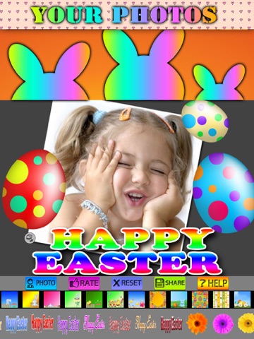 Happy Easter Frames and Stickersのおすすめ画像4