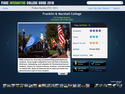 Fiske Interactive College Guide 2016 screenshot 4