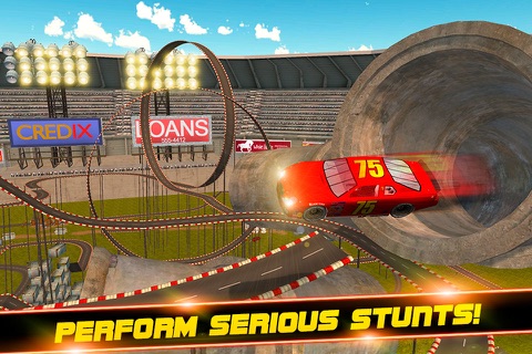 Crazy Car Stunts Racing 3D screenshot 2