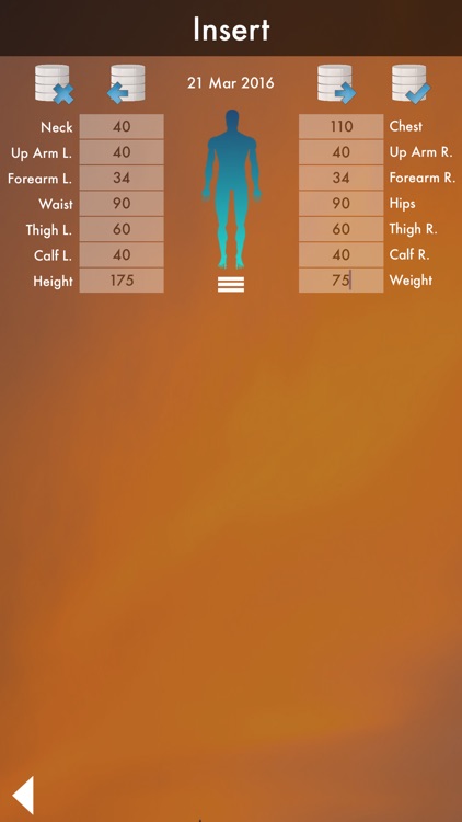 Perfect Body : Fat Calculator & Body Database - Diet and Workout screenshot-4
