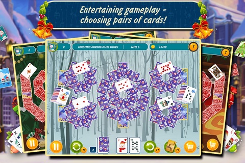 Solitaire Christmas. Match 2 Cards. Card Game screenshot 2