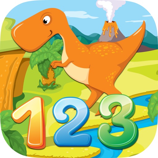 123 Count Number Dinosaur For Kids : Learn Counting Numbers Education Game Free iOS App