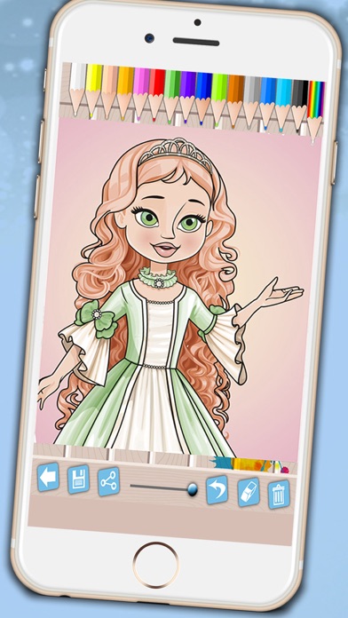 How to cancel & delete Princesses coloring book - Coloring pages fairy tale princesses for girls from iphone & ipad 1