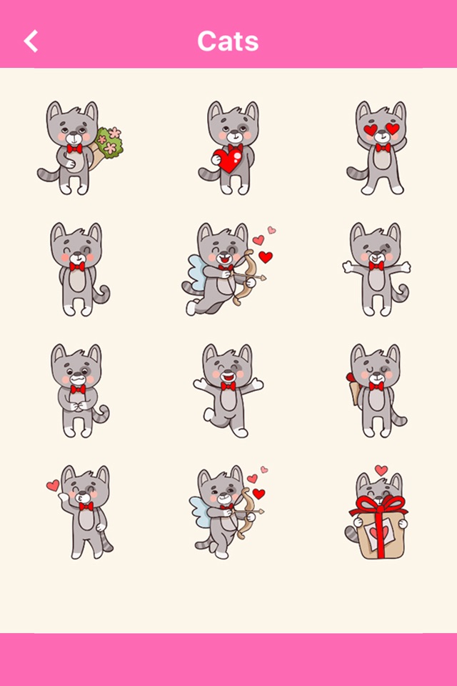 Valentine's Day Theme Stickers & Emoticons - Emoji Love screenshot 4