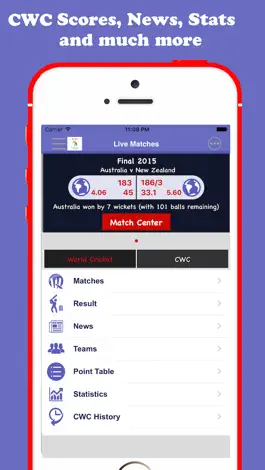 Game screenshot World Cup T20 Schedule Edition - CWC mod apk