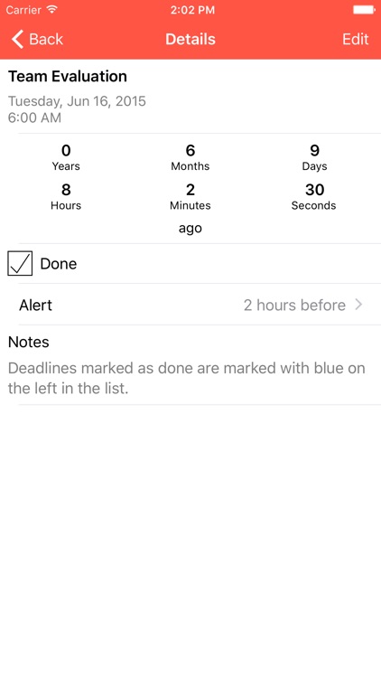 Deadline Tracker - Keep Track of Deadlines and Avoid Procrastination - with Alerts and Countdown