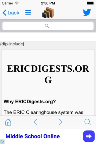 ERIC Digests screenshot 2