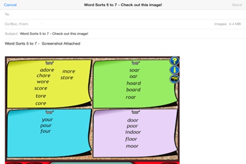 Word Sorts 7 to 9 Lite screenshot 4