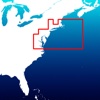 Aqua Map Cape Cod to Chesapeake Bay - Marine GPS Offline Nautical Charts for Fishing, Boating and Sailing